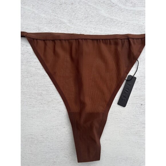 Skims Naked Collection String Thong Jasper Brown 3X Plus NEW T-string G-string - Picture 7 of 7